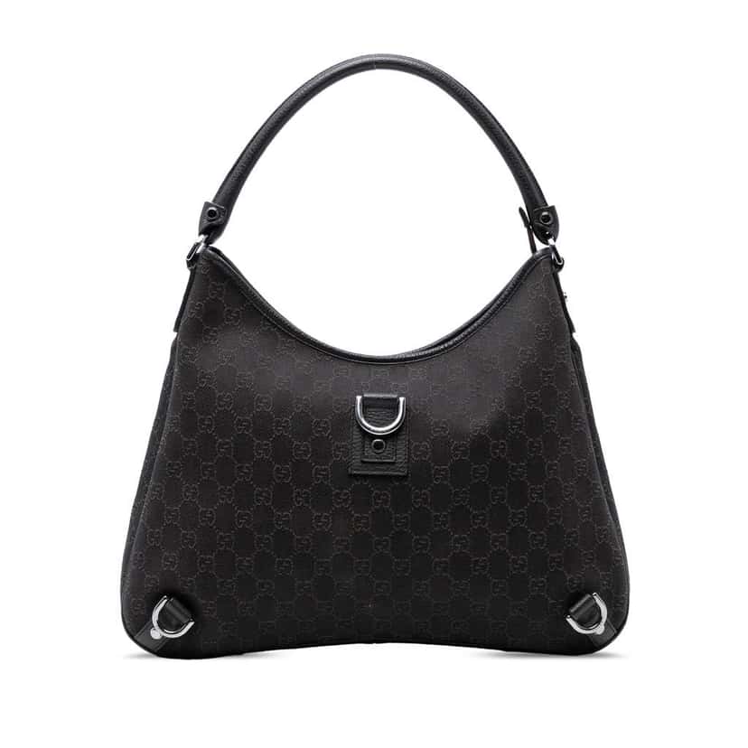 Gucci GG Denim Abbey D Ring Shoulder Bag Brown Denim Good condition - Front View