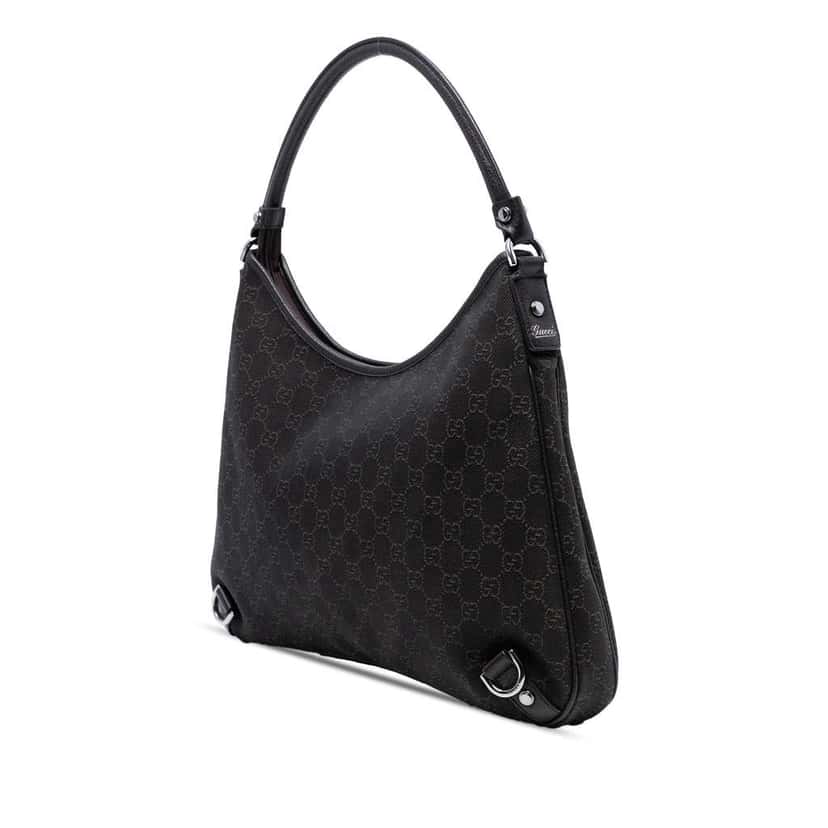 Gucci GG Denim Abbey D Ring Shoulder Bag Brown Denim Good condition - Back View