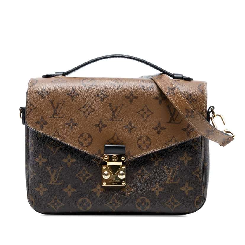 Louis Vuitton Monogram Reverse Pochette Metis Brown Good condition - Front View