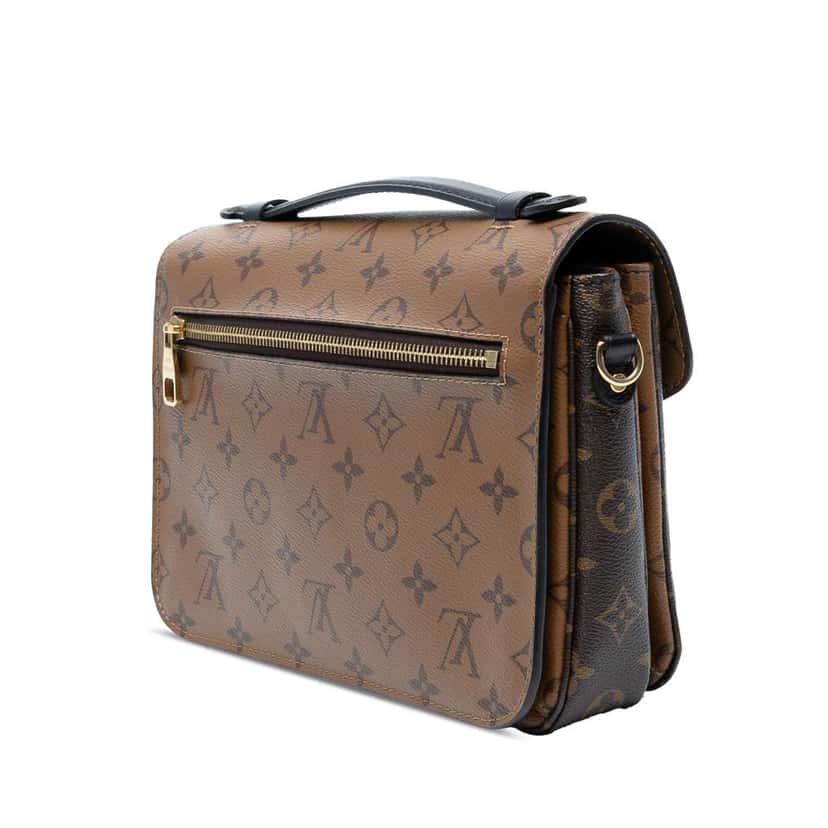 Louis Vuitton Monogram Reverse Pochette Metis Brown Good condition - Back View