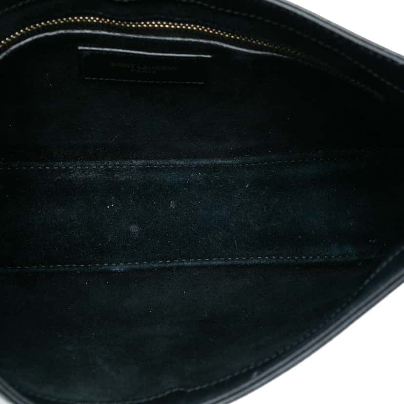 Saint Laurent Smooth Calfskin Le 5 a 7 Hobo Black Leather Good condition - Model View