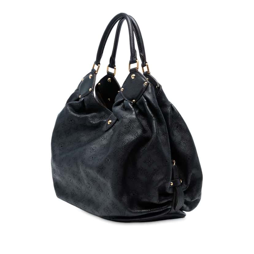 Louis Vuitton Monogram Mahina XL Black Leather Good condition - Back View