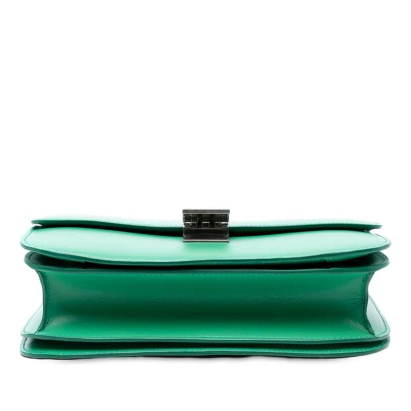 Celine Medium Calfskin Classic Box Green Leather Very good condition - Inside View