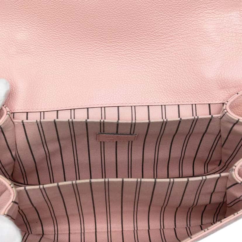 Louis Vuitton Monogram Empreinte Pochette Metis Pink Leather Good condition - Model View
