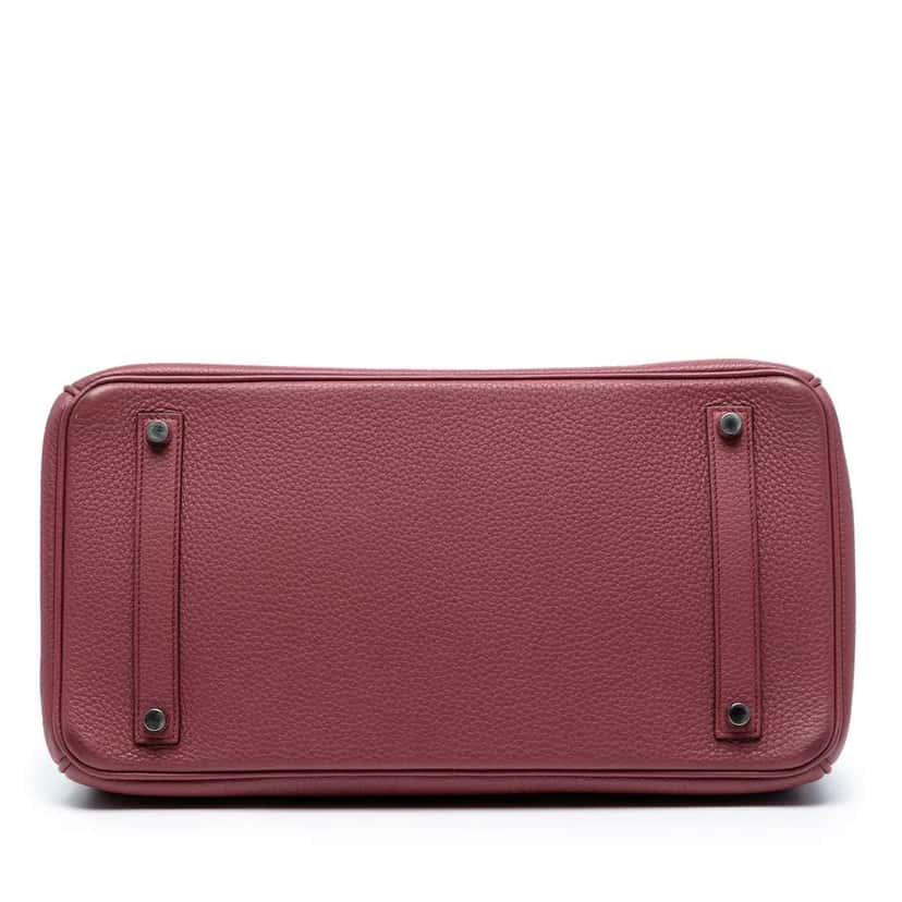 Hermès Togo Birkin Retourne 35 Red Leather Good condition - Inside View