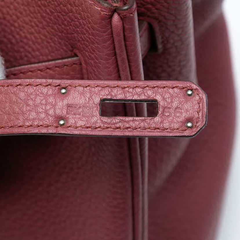 Hermès Togo Birkin Retourne 35 Red Leather Good condition - Box View