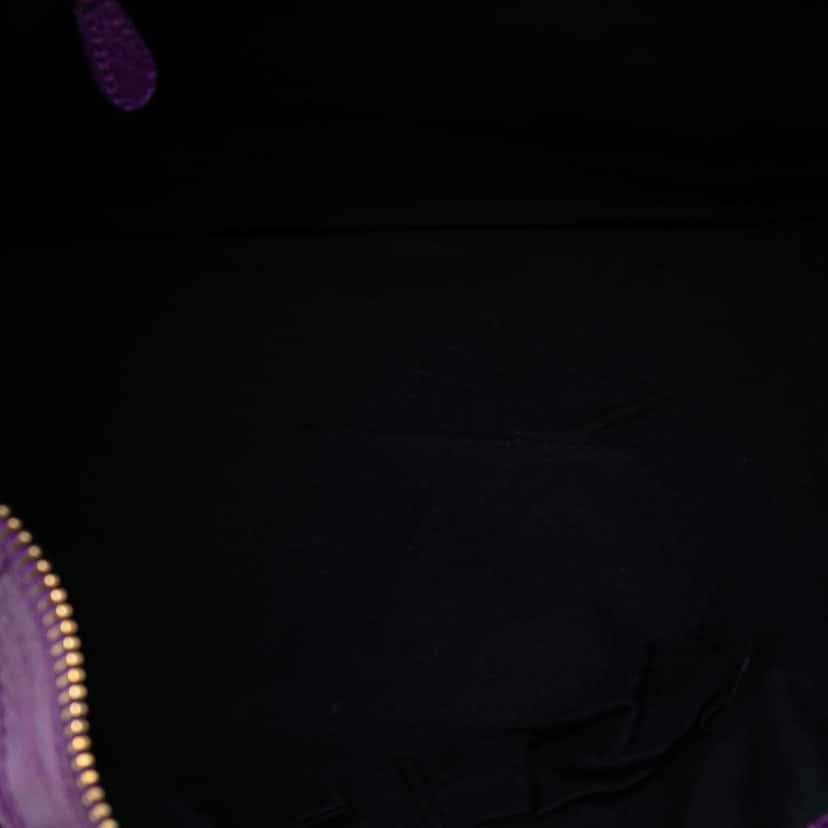 Balenciaga Lambskin Motocross Giant 12 Work Satchel Purple Leather Good condition - Model View