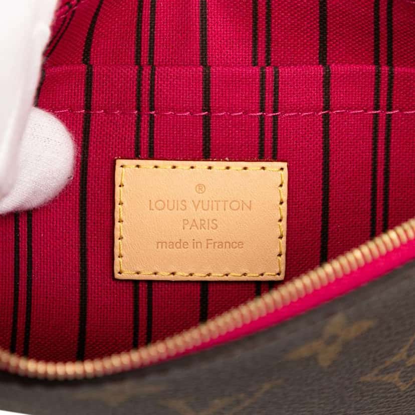 Louis Vuitton Monogram Neverfull Pouch Brown Very good condition - Box View