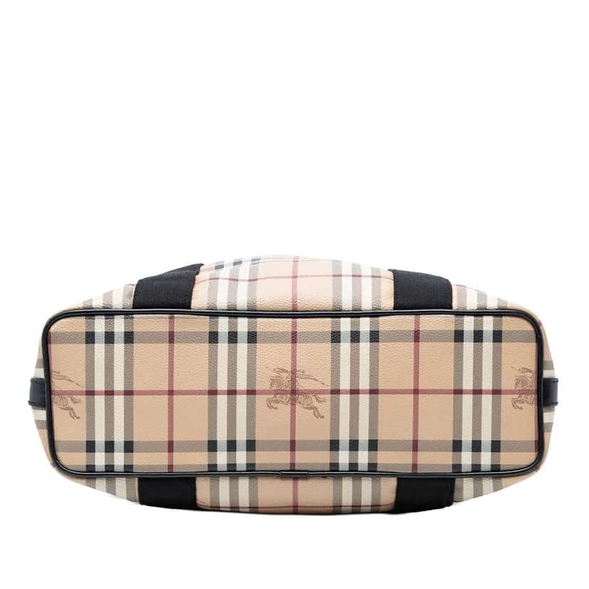 Burberry Haymarket Check Coated Canvas Vertical Tote Brown Canvas Very good condition - Inside View