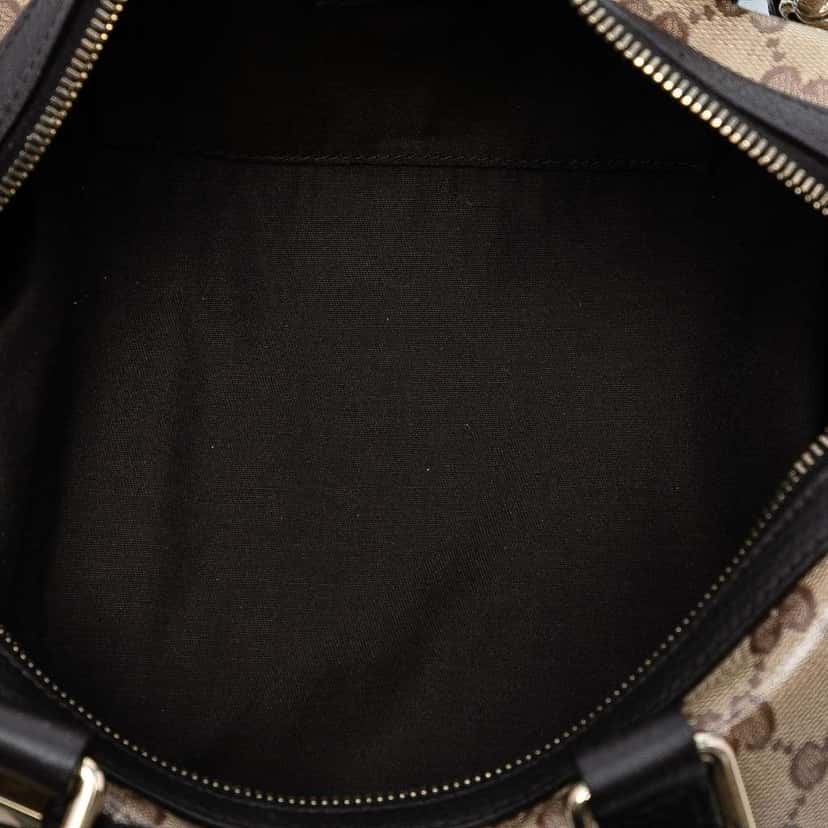 Gucci GG Crystal Duchessa Satchel Brown Canvas Good condition - Model View