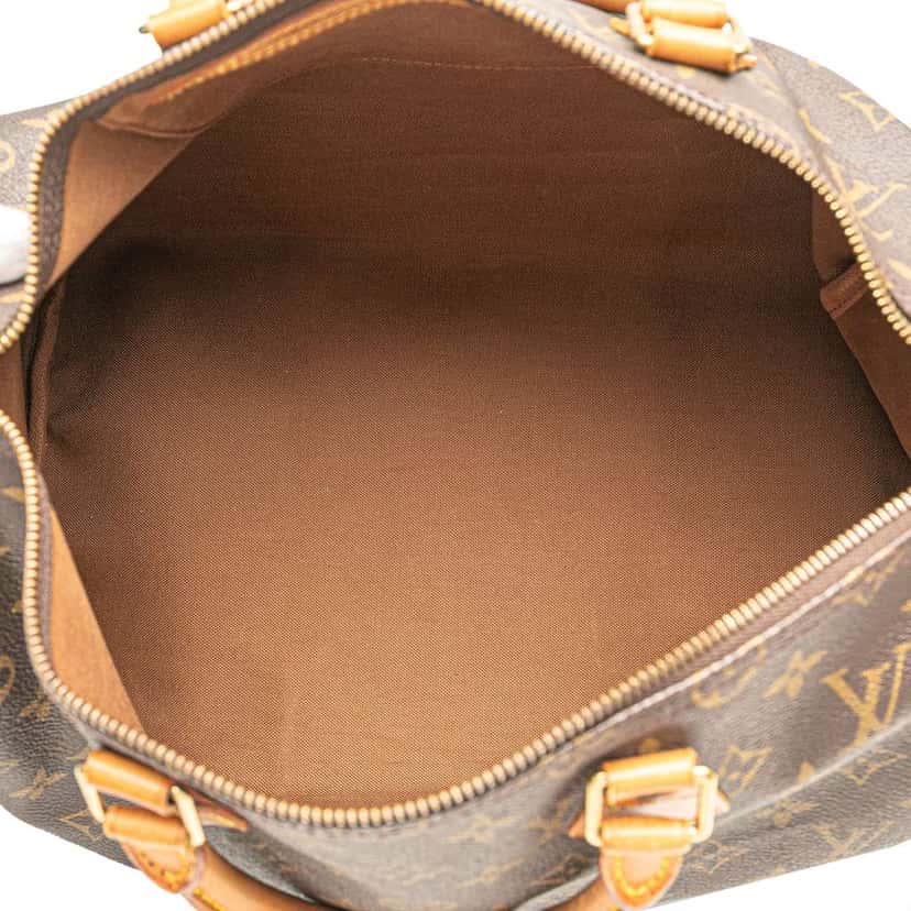 Louis Vuitton Monogram Speedy 35 Brown Canvas Good condition - Model View