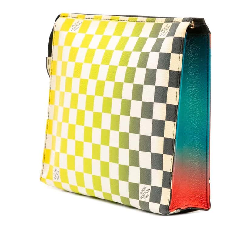 Louis Vuitton Damier Race Toiletry Pouch 26 MultiColor Canvas Good condition - Back View