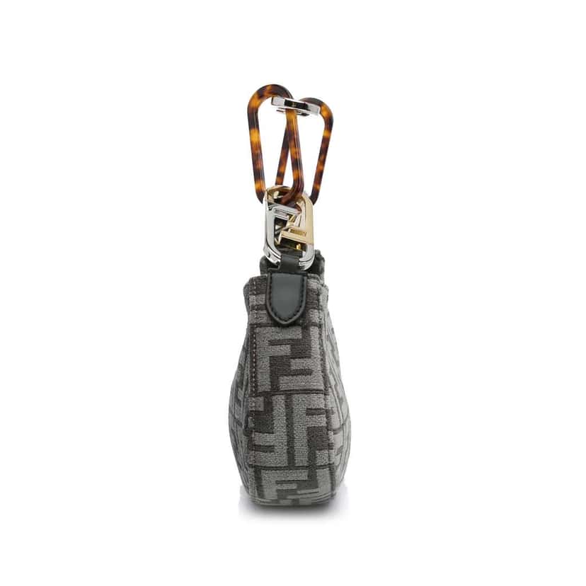 Fendi Zucca O'lock Swing Satchel Grey Canvas Very good condition - Inside View