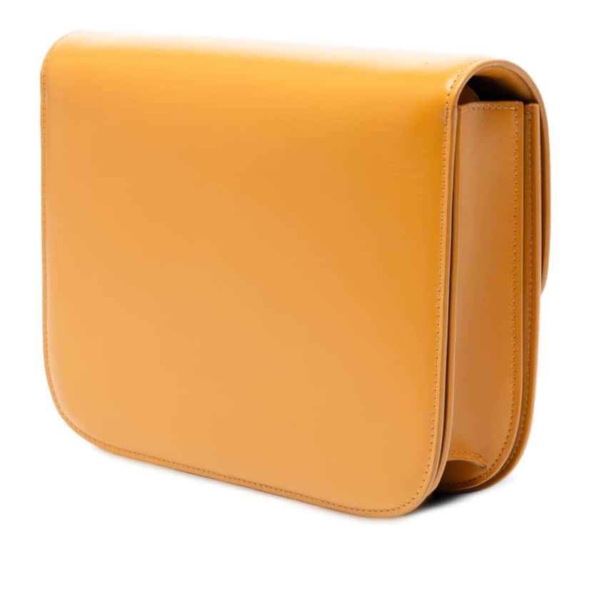 Celine Medium Calfskin Classic Box Yellow Leather Good condition - Back View