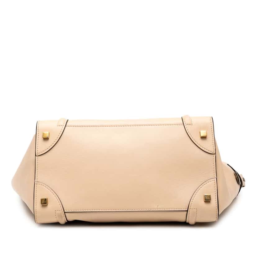 Celine Mini Bicolor Luggage Tote Brown Leather Good condition - Inside View