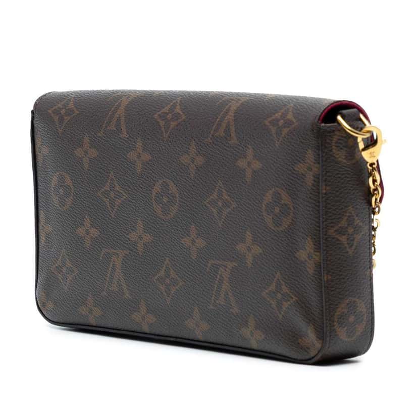 Louis Vuitton Monogram Pochette Felicie Brown Good condition - Back View