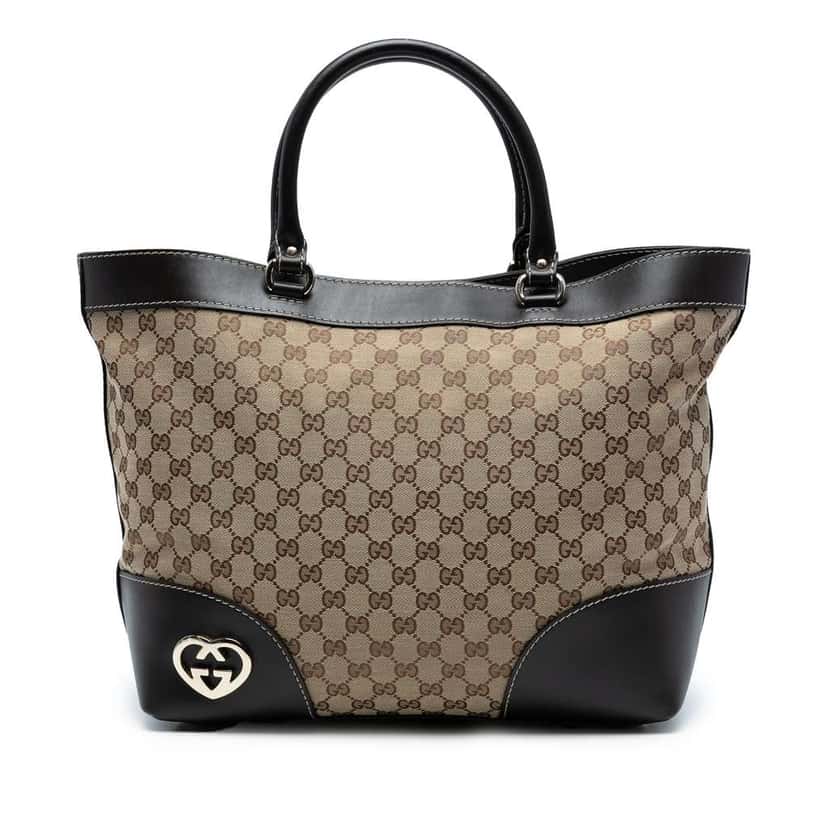Gucci GG Canvas Lovely Tote Brown Canvas Good condition - Front View