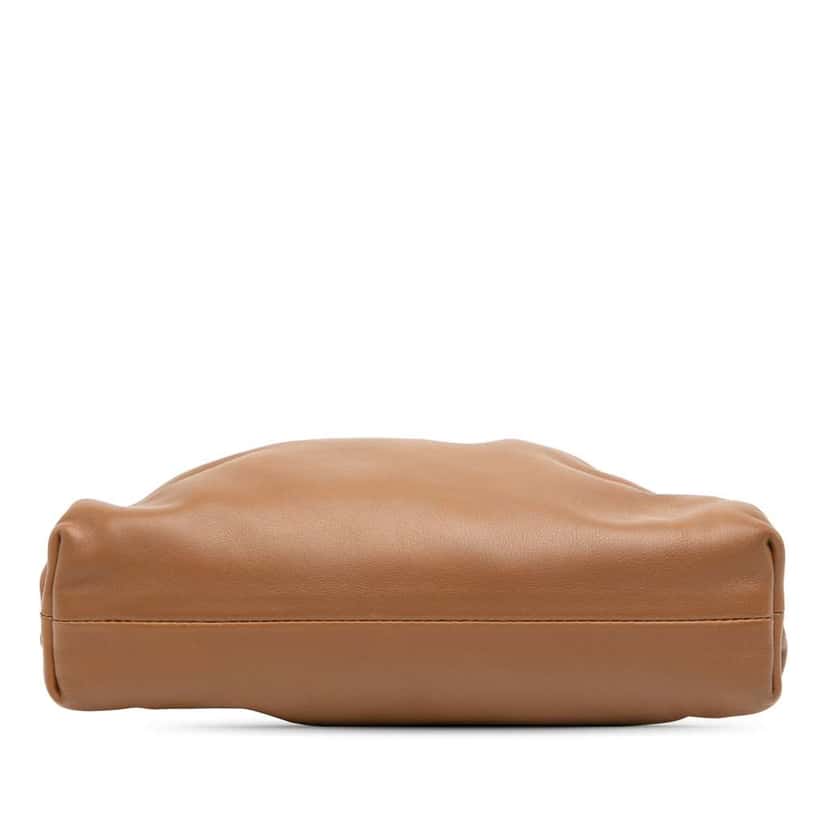 Bottega Veneta Lambskin The Mini Pouch Brown Leather Good condition - Inside View