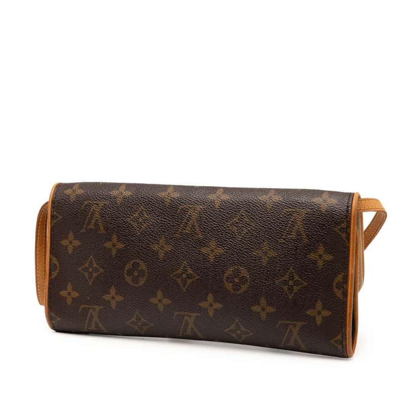 Louis Vuitton Monogram Pochette Twin GM Brown Good condition - Back View