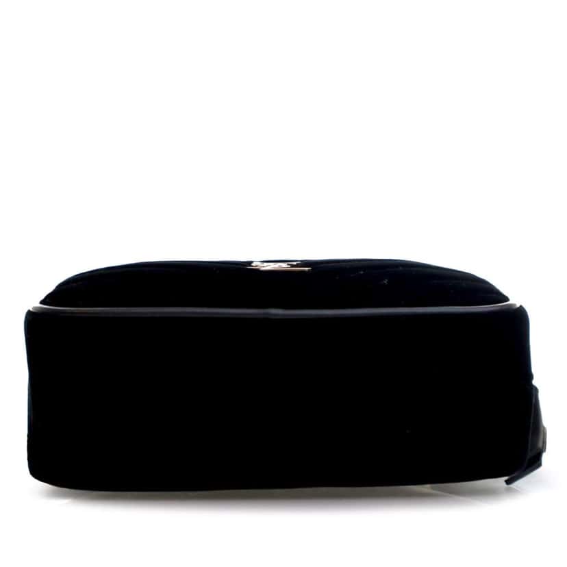Saint Laurent Mini Velvet Monogram Lou Camera Belt Bag Black Velvet Good condition - Inside View