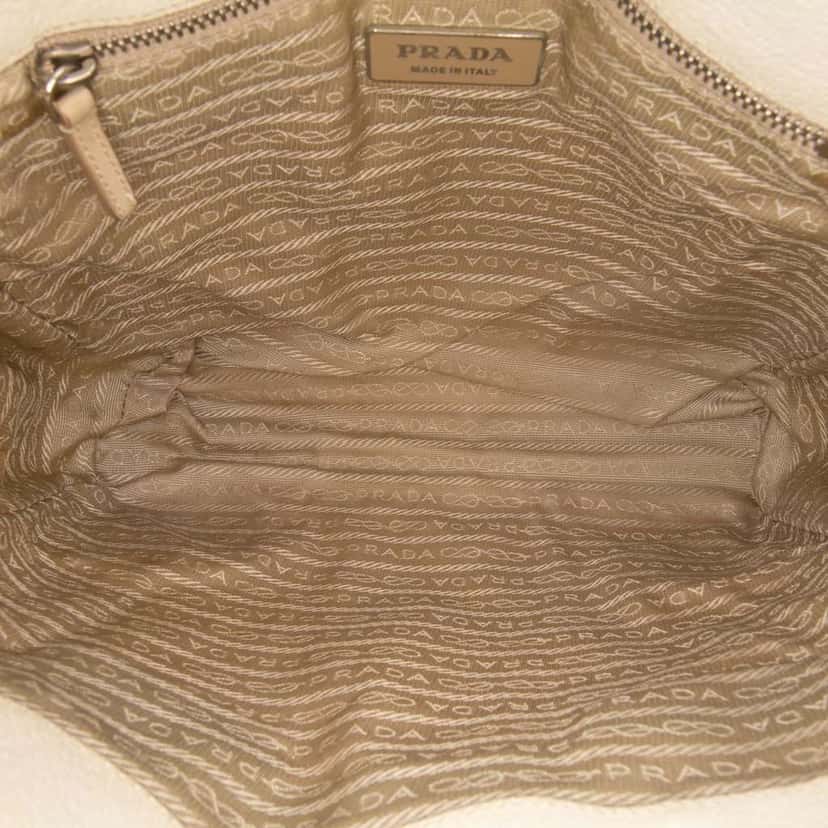 Prada Cinghiale Trimmed Canvas Canapa Tote Brown Canvas Very good condition - Model View