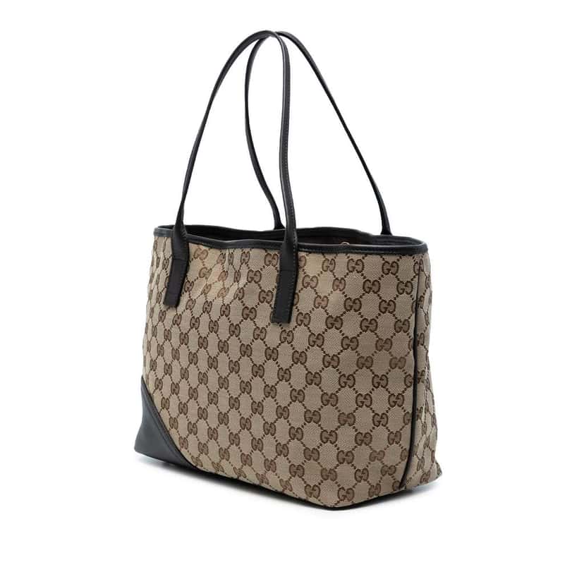 Gucci GG Canvas New Britt Tote Brown Canvas Good condition - Back View