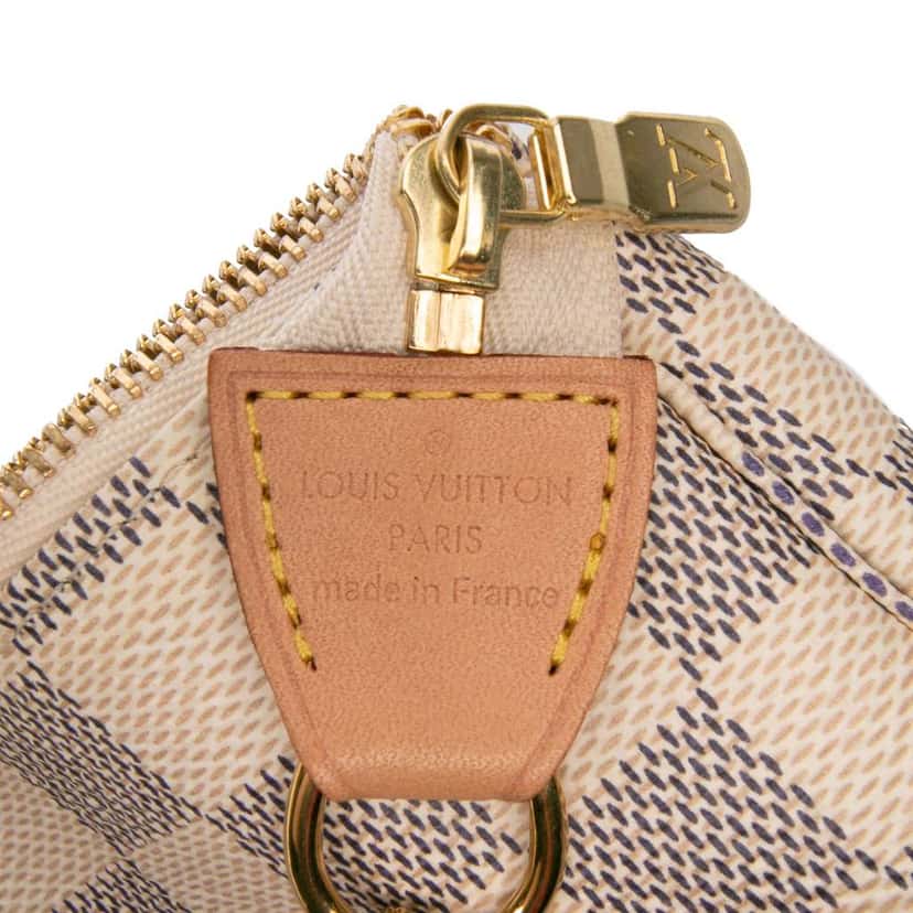 Louis Vuitton Damier Azur Mini Pochette Accessoires White Canvas Good condition - Box View
