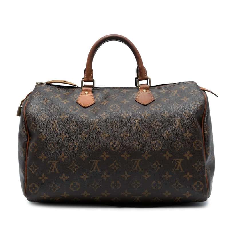 Louis Vuitton Monogram Speedy 35 Brown Good condition - Front View