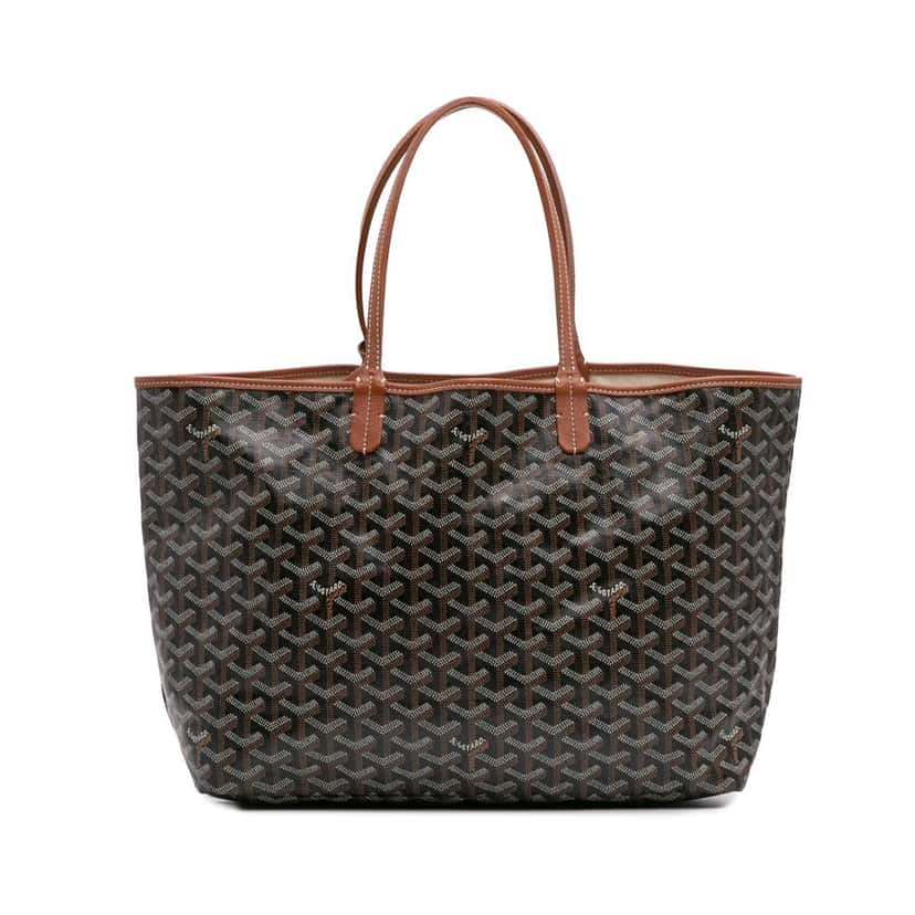Goyard Goyardine Saint Louis PM Black Canvas Good condition - Front View