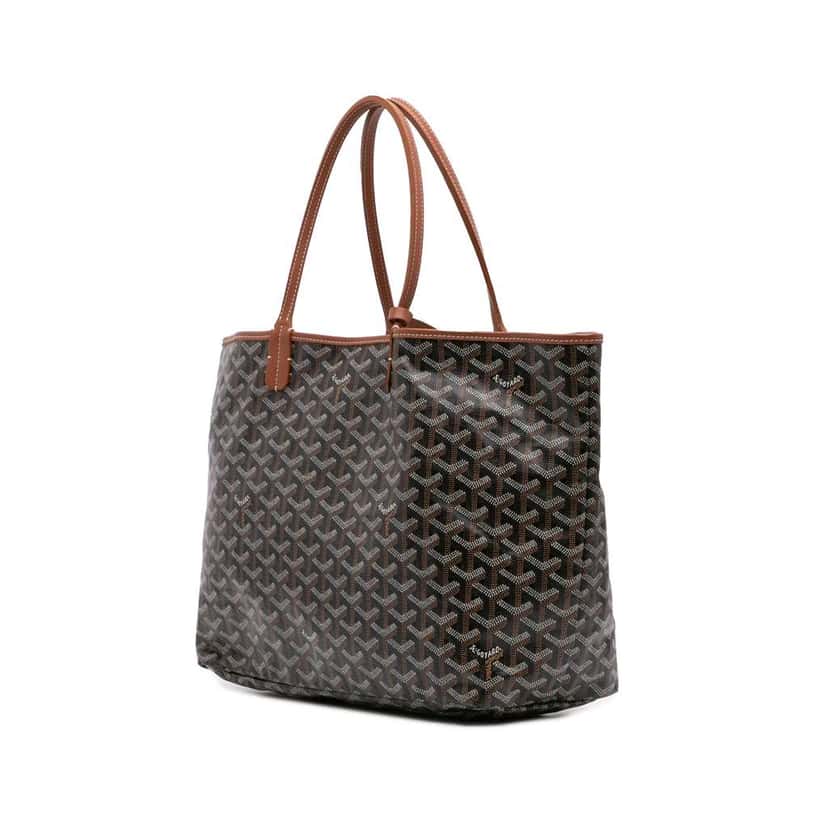 Goyard Goyardine Saint Louis PM Black Canvas Good condition - Back View