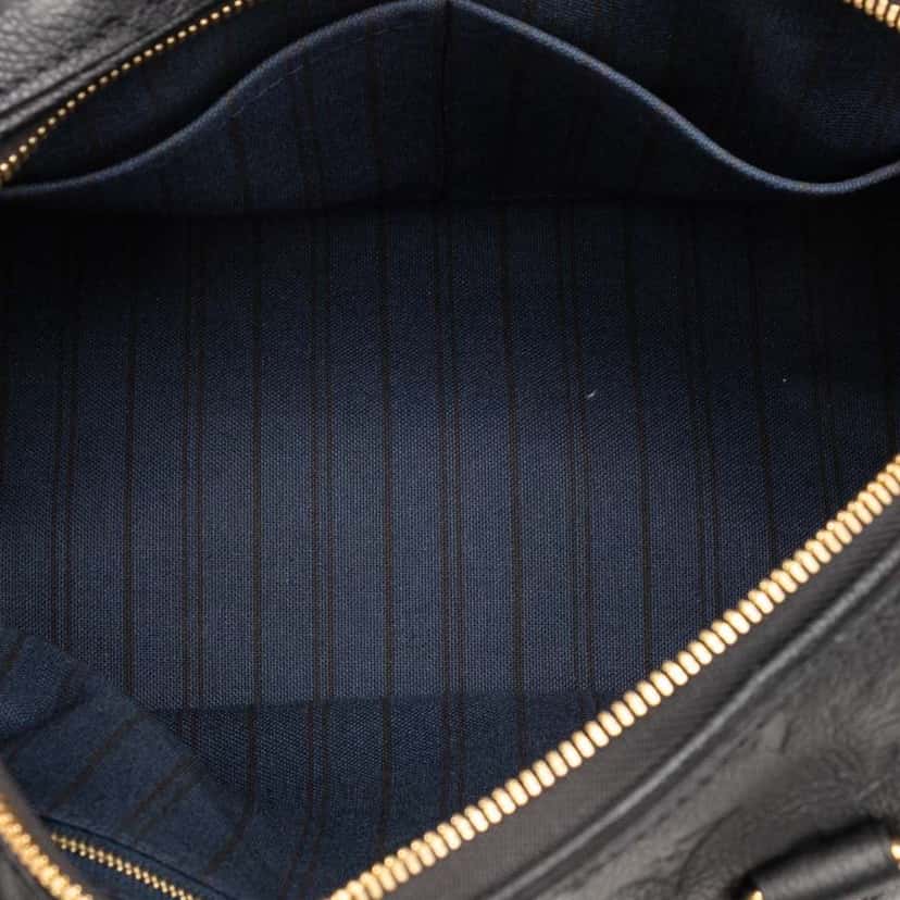 Louis Vuitton Monogram Empreinte Speedy Bandouliere 25 Black Leather Good condition - Box View