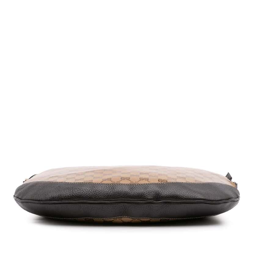 Gucci Large GG Crystal Half Moon Crossbody Brown Canvas Good condition - Inside View