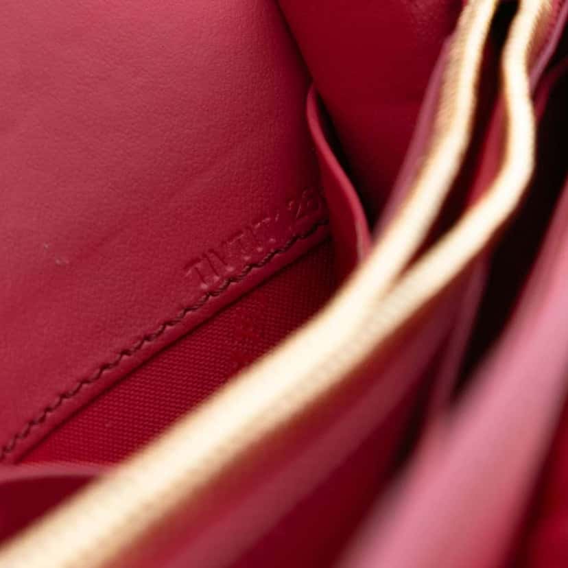 Burberry Haymarket Check Coated Canvas Henley Wallet on Chain Brown Canvas Good condition - Box View