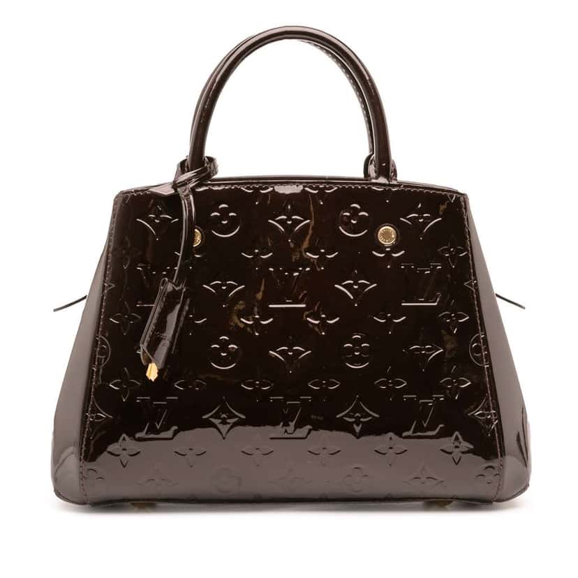 Louis Vuitton Monogram Vernis Montaigne BB Purple Leather Good condition - Front View