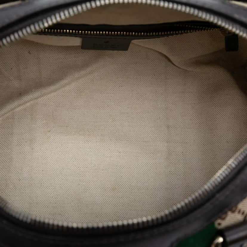 Gucci Small GG Canvas Web Joy Boston Bag Brown Canvas Good condition - Model View