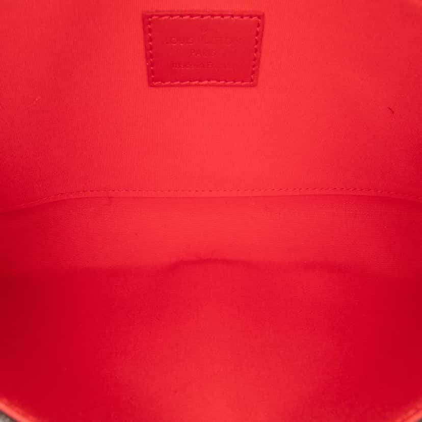 Louis Vuitton Monogram Vernis Pochette Felicie Red Leather Good condition - Model View
