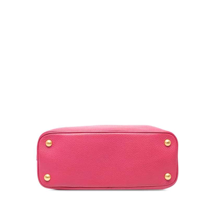 Prada Vitello Daino Dome Satchel Pink Leather Very good condition - Inside View