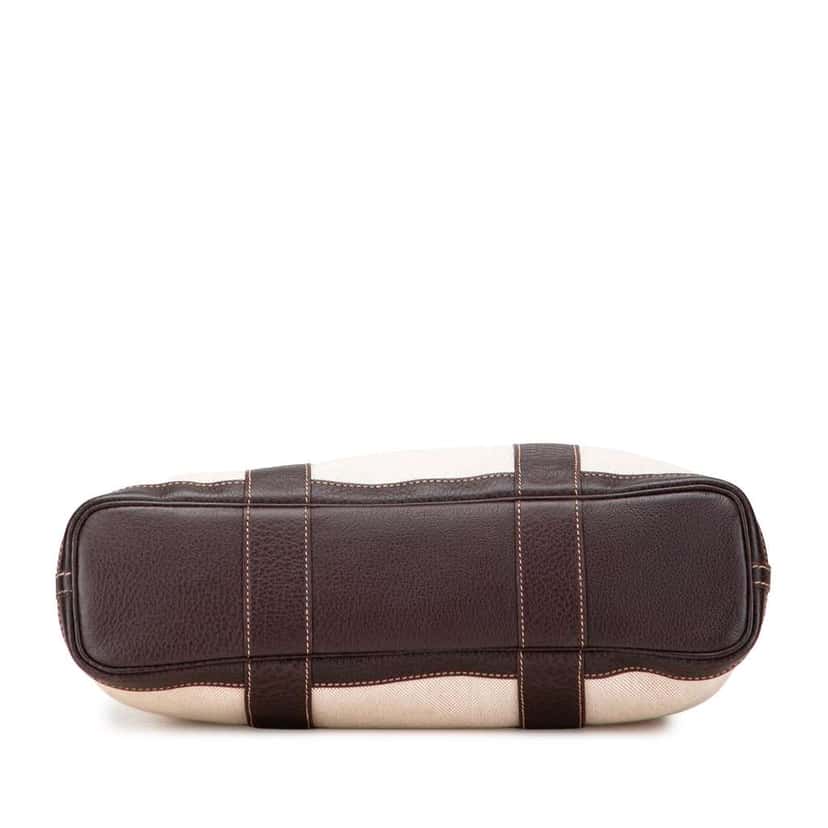 Hermès Toile and Buffalo Leather Garden File 37 Brown Canvas Very good condition - Inside View