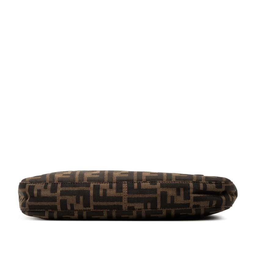Fendi Zucca Canvas Shoulder Bag Brown Canvas Good condition - Inside View