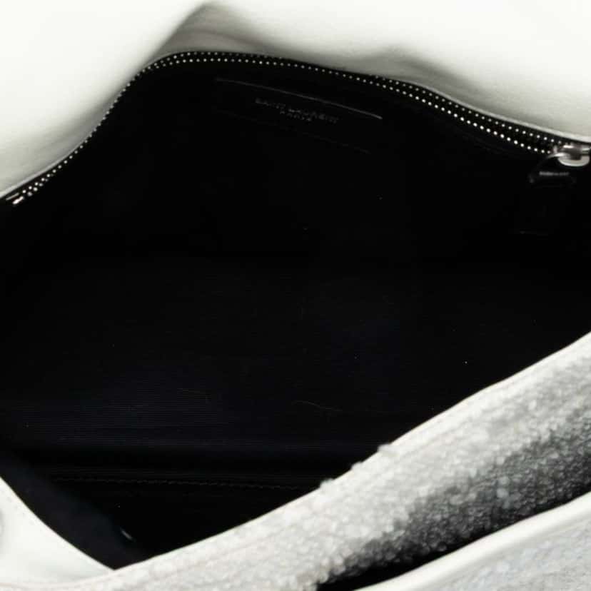 Saint Laurent Medium Tweed Niki Shoulder Bag White Tweed Good condition - Model View