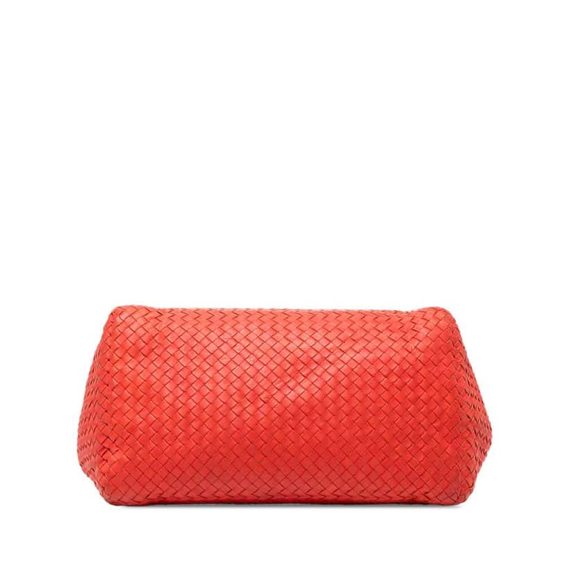 Bottega Veneta Large Nappa Intrecciato Cesta Tote Red Leather Good condition - Inside View