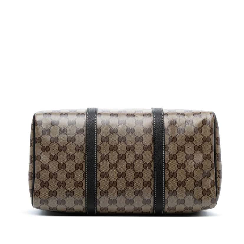Gucci Medium GG Crystal Joy Boston Bag Brown Canvas Good condition - Inside View