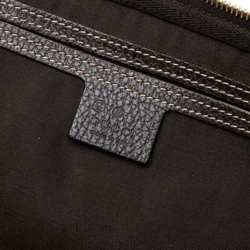 Gucci Medium GG Crystal Joy Boston Bag Brown Canvas Good condition - Box View