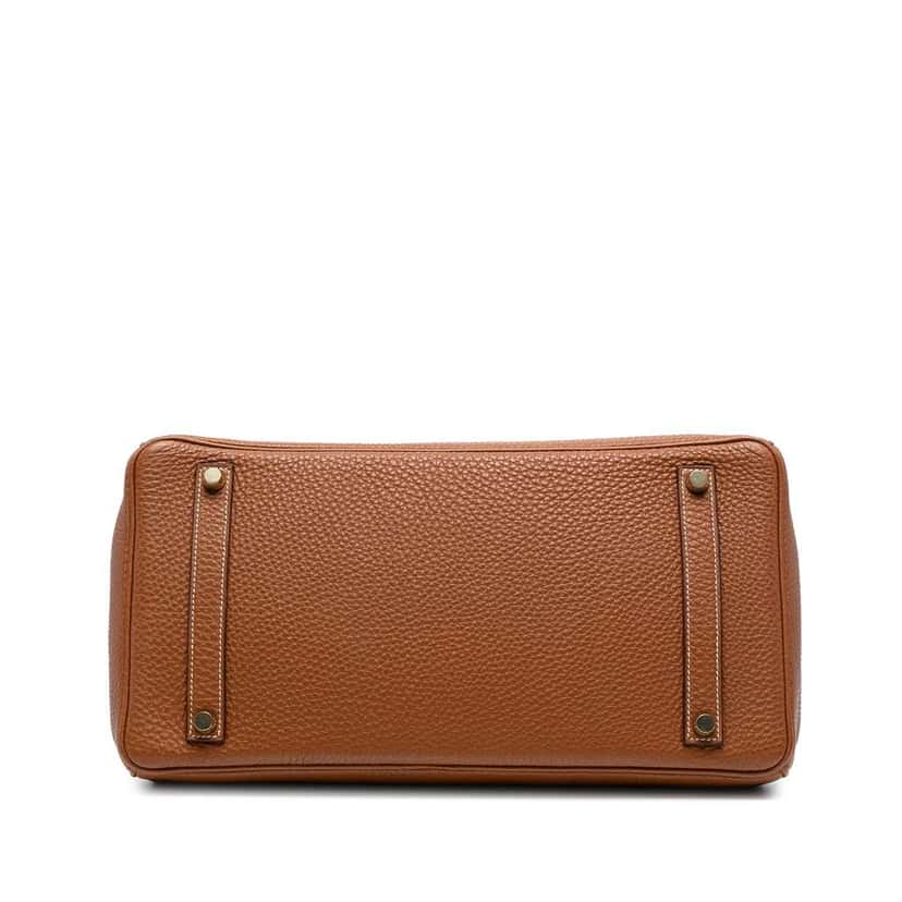 Hermès Togo Birkin Retourne 35 Brown Leather Good condition - Inside View