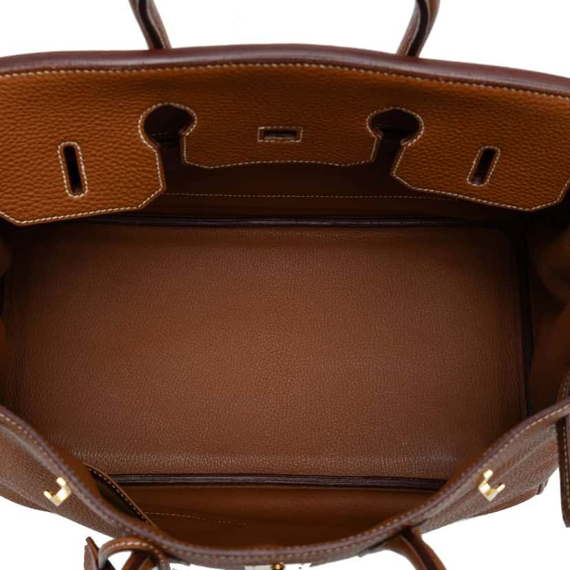 Hermès Togo Birkin Retourne 35 Brown Leather Good condition - Model View