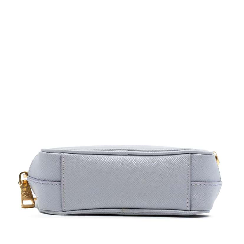 Prada Mini Saffiano Camera Bag Purple Leather Good condition - Inside View