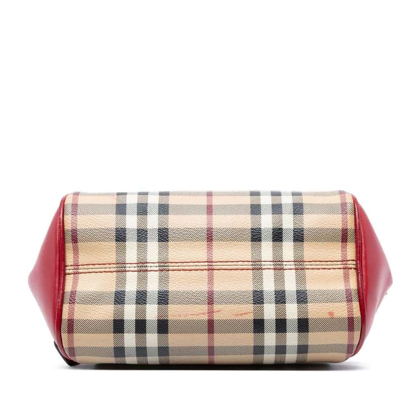 Burberry Mini Haymarket Check Coated Canvas Blaze Crossbody Brown Canvas Good condition - Inside View