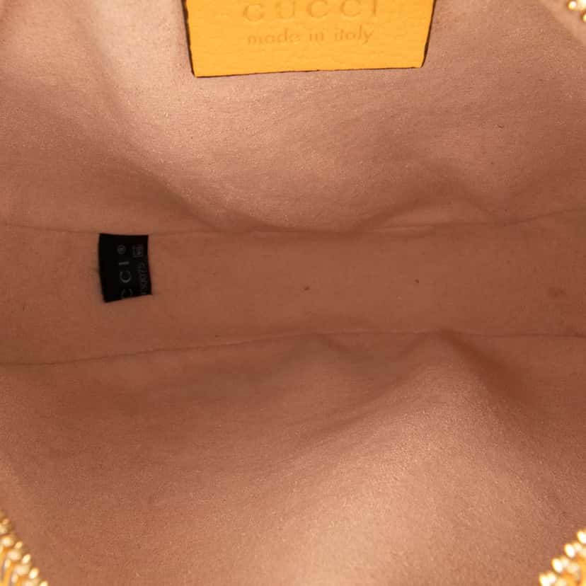 Gucci Mini GG Supreme Flora Ophidia Round Crossbody Brown Canvas Good condition - Model View
