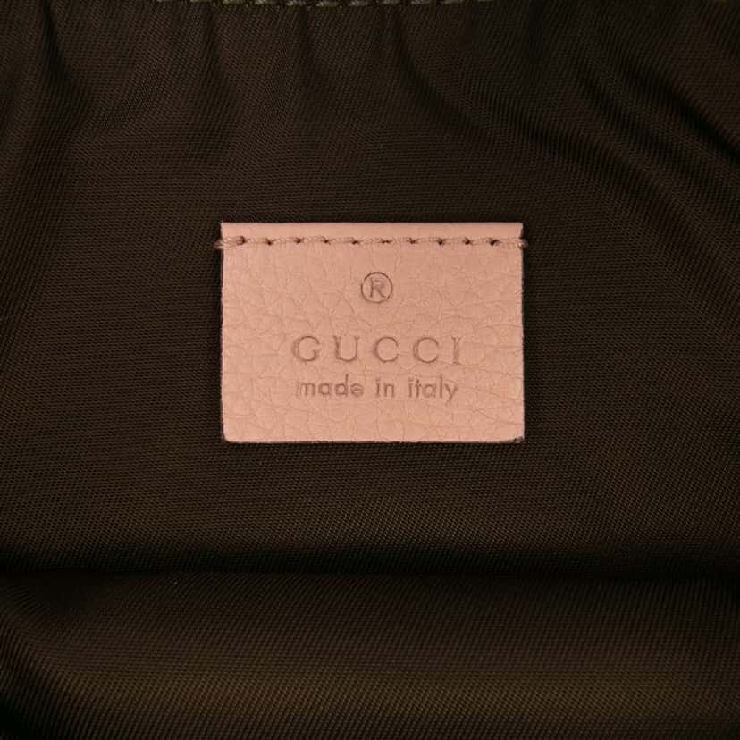 Gucci Leather Blind For Love Clutch Pink Leather Good condition - Box View