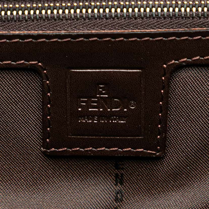 Fendi Large Zucca Canvas Twins Tote Brown Canvas Good condition - Box View